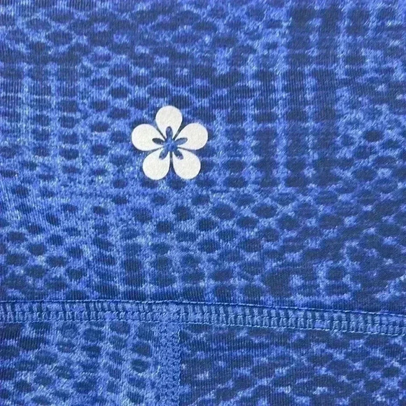 Tuff Athletics Women’s Leggings Blue Stretch Waistband Zip Pocket Pre-owned S - Picture 5 of 12